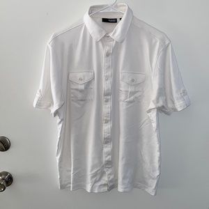 Murano Liquid Luxury Short Sleeve Button Up Polo